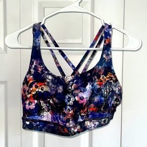 Lululemon floral sports bra